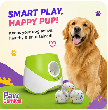 🐾 Paw Carnival™ Fetch Frenzy Ball Launcher