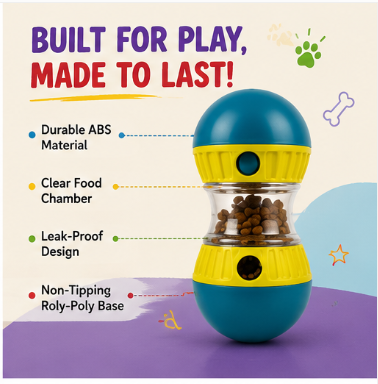 🐾 Paw Carnival™ Interactive Treat Dispensing Toy