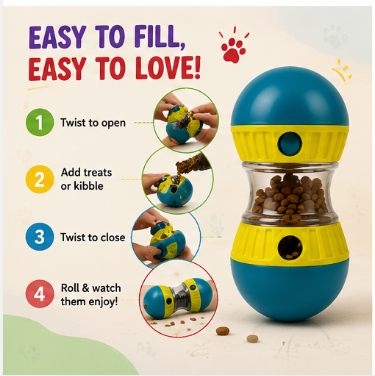 🐾 Paw Carnival™ Interactive Treat Dispensing Toy