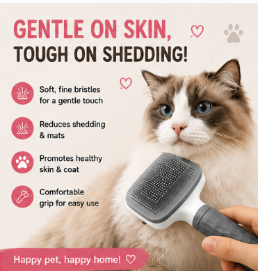 🐾 Paw Carnival™ Self-Cleaning Pet Slicker Brush