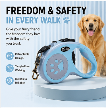 🐾 Paw Carnival™ Automatic Retractable Dog Leash