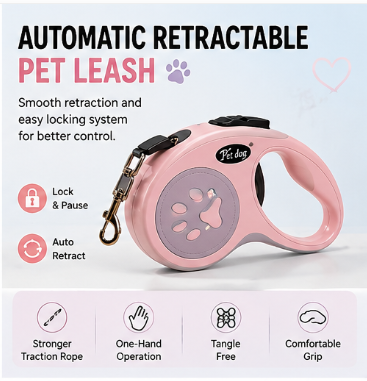 🐾 Paw Carnival™ Automatic Retractable Dog Leash