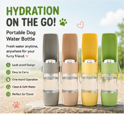 💧 Paw Carnival™ Portable Pet Water Bottle