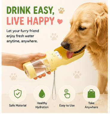 💧 Paw Carnival™ Portable Pet Water Bottle