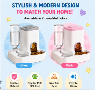 🐱 Paw Carnival™ 2-in-1 Automatic Pet Feeder & Water Dispenser