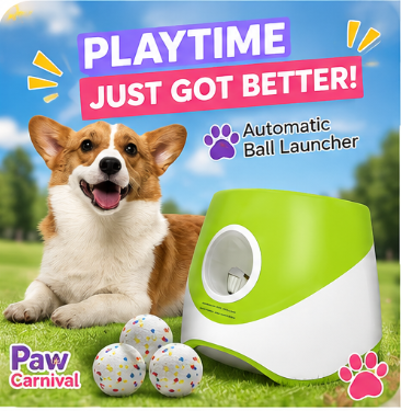 🐾 Paw Carnival™ Fetch Frenzy Ball Launcher