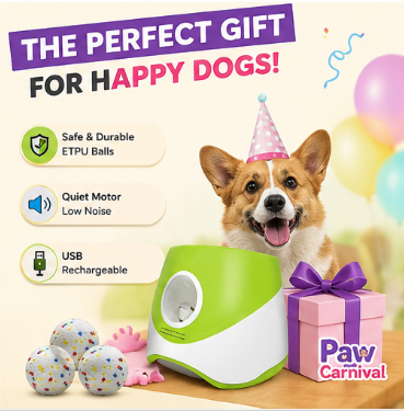 🐾 Paw Carnival™ Fetch Frenzy Ball Launcher