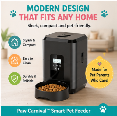 🐾 Paw Carnival™ SmartFeast Automatic Pet Feeder