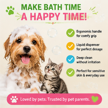 🛁 🐾 Paw Carnival™ BubbleBrush Pet Spa Massager
