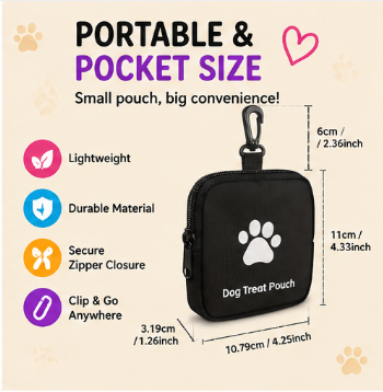 💚 🐾 Paw Carnival™ PawPocket Treat Pouch