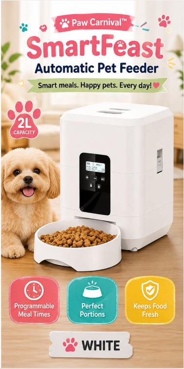 🐾 Paw Carnival™ SmartFeast Automatic Pet Feeder
